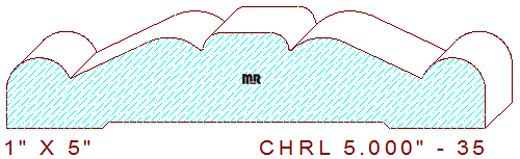 Chair Rail 5" - 35