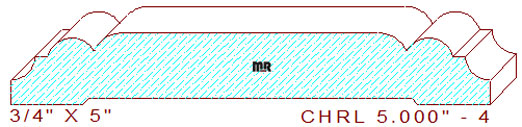 Chair Rail 5" - 4 Chair Rail 5" - 4