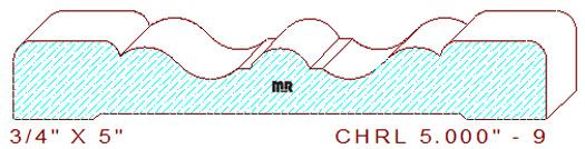 Chair Rail 5" - 9