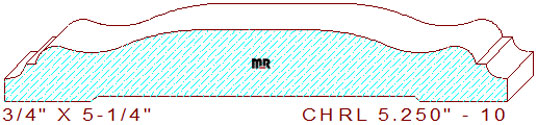 Chair Rail 5-1/4" - 10