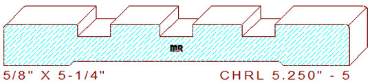 Chair Rail 5-1/4" - 5 Chair Rail 5-1/4" - 5
