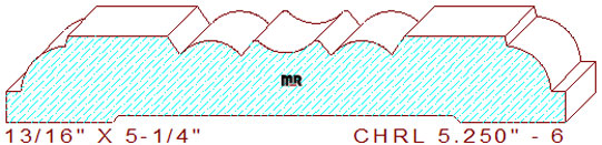 Chair Rail 5-1/4" - 6