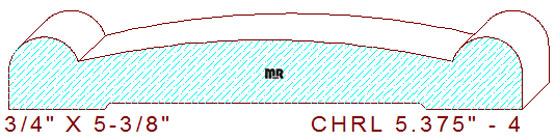 Chair Rail 5-3/8" - 4 Chair Rail 5-3/8" - 4