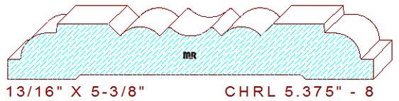 Chair Rail 5-3/8" - 8 Chair Rail 5-3/8" - 8