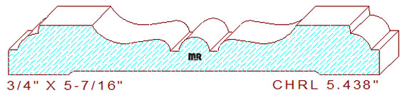 Chair Rail 5-7/16"