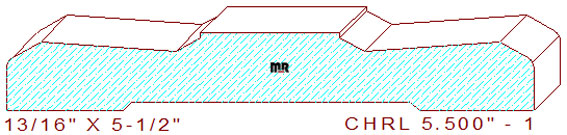 Chair Rail 5-1/2" - 1 Chair Rail 5-1/2" - 1