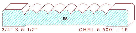 Chair Rail 5-1/2" - 16