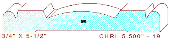 Chair Rail 5-1/2" - 19