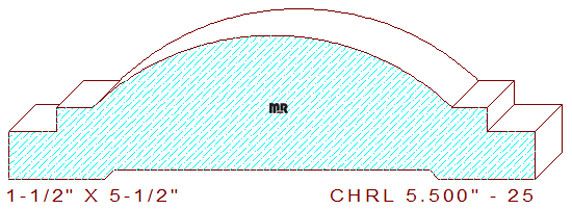 Chair Rail 5-1/2" - 25 Chair Rail 5-1/2" - 25