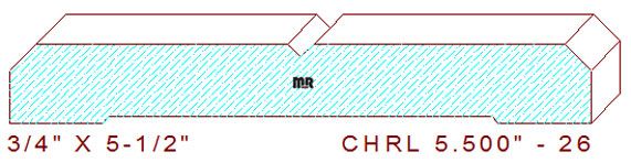 Chair Rail 5-1/2" - 26 Chair Rail 5-1/2" - 26