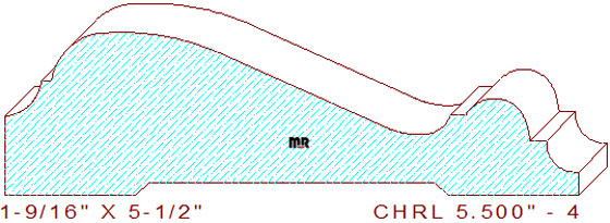 Chair Rail 5-1/2" - 4 Chair Rail 5-1/2" - 4
