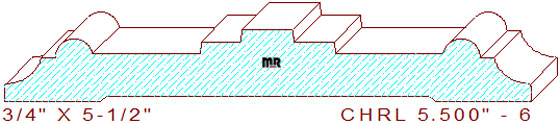 Chair Rail 5-1/2" - 6