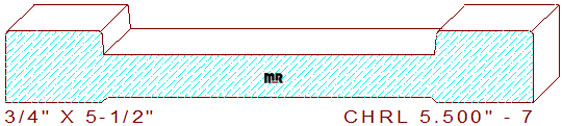 Chair Rail 5-1/2" - 7