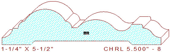 Chair Rail 5-1/2" - 8