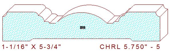 Chair Rail 5-3/4" - 5 Chair Rail 5-3/4" - 5