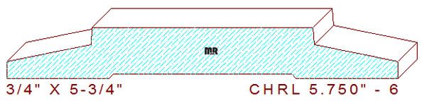 Chair Rail 5-3/4" - 6
