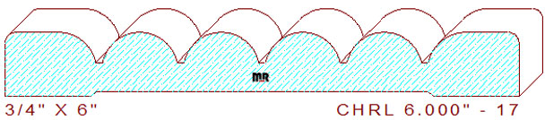 Chair Rail 6" - 17 Chair Rail 6" - 17