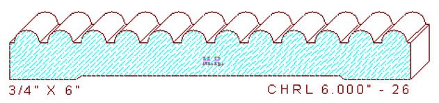 Chair Rail 6" - 26