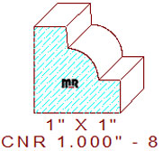 Corner 1" - 8 Corner 1" - 8