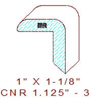 Corner 1-1/8" - 3 Corner 1-1/8" - 3