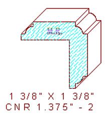 Corner 1-3/8" - 2 Corner 1-3/8" - 2