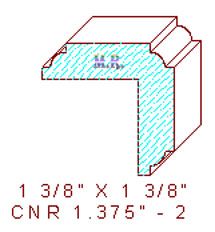 Corner 1-3/8" - 2