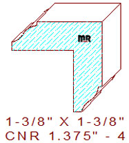 Corner 1-3/8" - 4 Corner 1-3/8" - 4