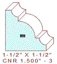 Corner 1-1/2" - 3 Corner 1-1/2" - 3
