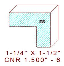 Corner 1-1/2" - 6 Corner 1-1/2" - 6