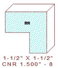 Corner 1-1/2" - 8