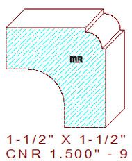 Corner 1-1/2" - 9 Corner 1-1/2" - 9