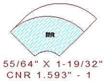 Corner 1-19/32" - 1 Corner 1-19/32" - 1