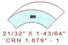 Corner 1-43/64" - 1 Corner 1-43/64" - 1
