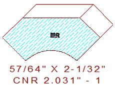 Corner 2-1/32" - 1 Corner 2-1/32" - 1