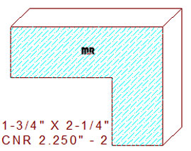 Corner 2-1/4" - 2 Corner 2-1/4" - 2