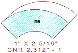 Corner 2-5/16" - 1 Corner 2-5/16" - 1
