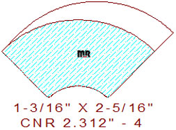 Corner 2-5/16" - 4 Corner 2-5/16" - 4