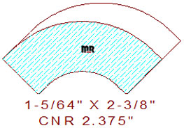Corner 2-3/8" Corner 2-3/8"
