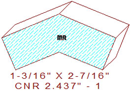 Corner 2-7/16" - 1 Corner 2-7/16" - 1