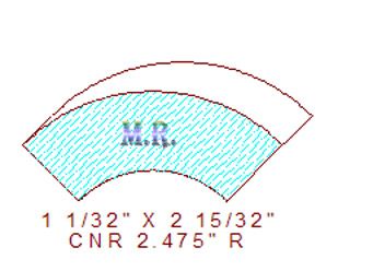 Corner 2-15/32" Corner 2-15/32"