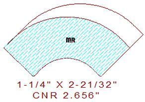 Corner 2-21/32" Corner 2-21/32"
