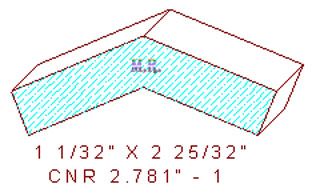 Corner 2-25/32" - 1 Corner 2-25/32" - 1