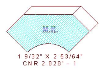 Corner 2-53/64" - 1 Corner 2-53/64" - 1