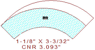 Corner 3-3/32" Corner 3-3/32"