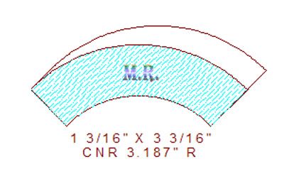 Corner 3-3/16" Corner 3-3/16"