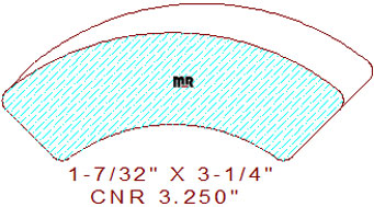 Corner 3-1/4" Corner 3-1/4"