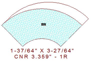 Corner 3-23/64" - 1