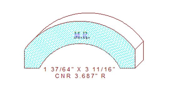Corner 3-11/16" Corner 3-11/16"