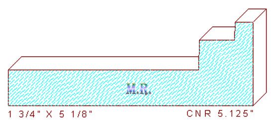 Corner 5-1/8" Corner 5-1/8"