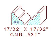 Corner 17/32" Corner 17/32"